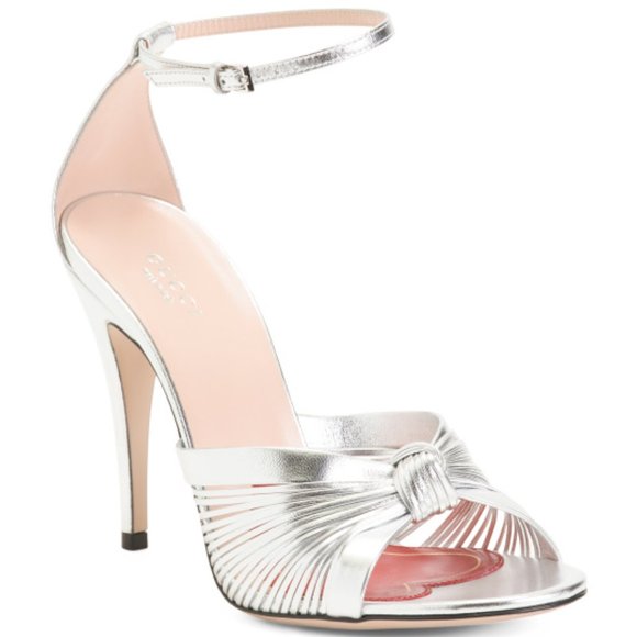 Gucci Shoes - GUCCI Metallic Sandals